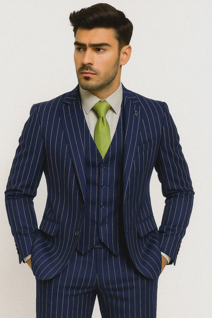 mens-gangster-pinstripe-2-button-double-breasted-vest-suit-in-hunter-or-burgundy Modern Fit