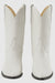 Wild West White Ostrich Leg Cowboy boots - Botas De Avestruz