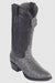 Los Altos Gray Genuine Ostrich Round Toe Boots