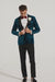 Alberto Narodni Dark Teal Blue Velvet Fabric Dinner Jacket (Greenish Blue) Fashion Tuxedo For Men