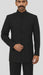 Black 8 Button Mandarin banded collar Nehru Style Suit