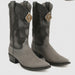 Men's King Exotic Snip Toe Sharkskin Boots Handcrafted Gray (494R0909)