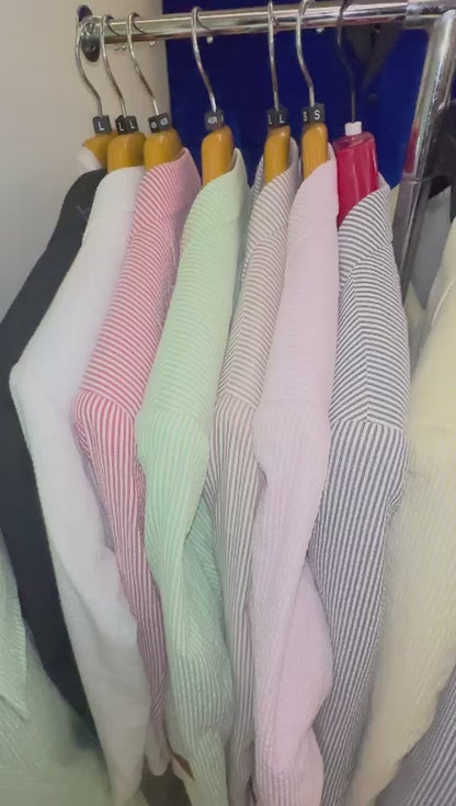 Mens Vested Summer Seersucker Suit