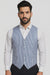 Striped Navy Blue and White Seersucker Vests