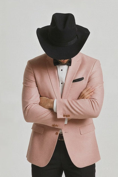 Western Suit - Trajes Para Hombres - Cowboy Formal Attire - Trajes De Novio - Pink