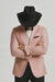 Western Suit - Trajes Para Hombres - Cowboy Formal Attire - Trajes De Novio - Pink