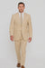 Tan Big and Tall Linen Suit