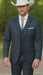 Country Tuxedos For Weddings Mens Western Traje Vaquero Suit & Tuxedo Slate Blue