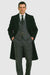 Men's Black Full-length Sleeves Buttoned Closure Peaky Blinders Suit - Peaky Blinders Outfit + Overcoat + Hat (Peaky Blinders Custome)