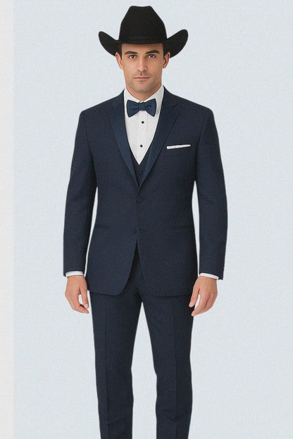 Western Suit - Trajes Para Hombres  - Cowboy Formal Attire - Trajes De Novio - Blue