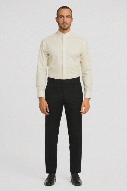 Daniel Ellissa Men's French Cuff Shirt Creme