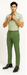 Mens Plaid Walking Suit in Sage by Dreams by Zacchi – 2 Piece Leisure Outfit with Matching Shirt and Pants - $99