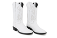Print Ostrich Boots White
