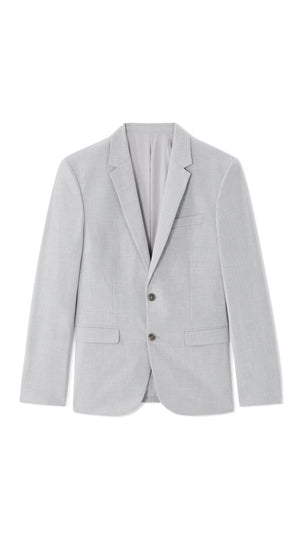 Slim Fit Bi-Stretch Suit Jacket - Light Grey
