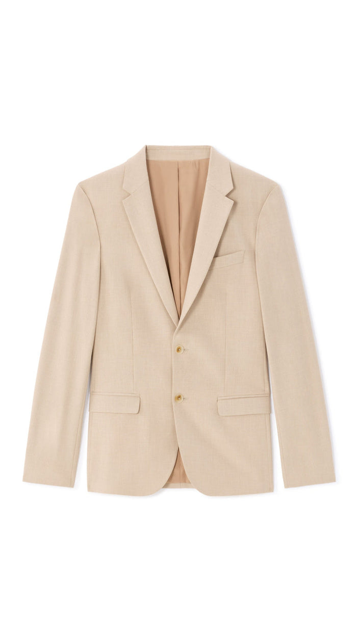 Men's Slim Fit Bi-Stretch Suit Jacket - Beige