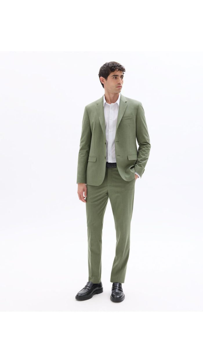 Slim Fit Bi-Stretch Suit Jacket - Light Green