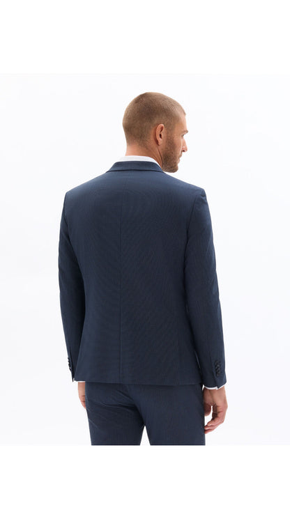 Slim Fit Bi-Stretch Suit Jacket - Navy Fant