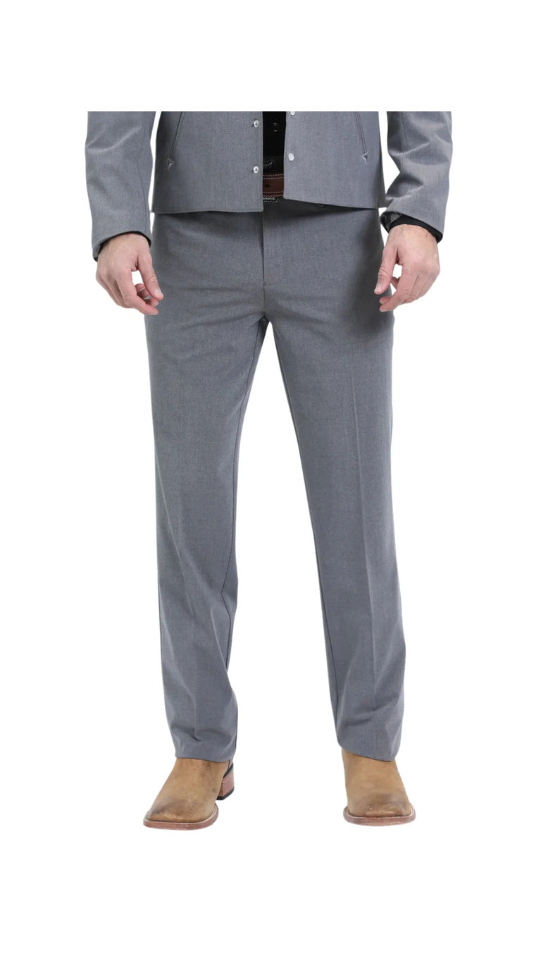 Men's Grey Western Suit – Classic 2-Piece Tailored Jacket & Trousers Set