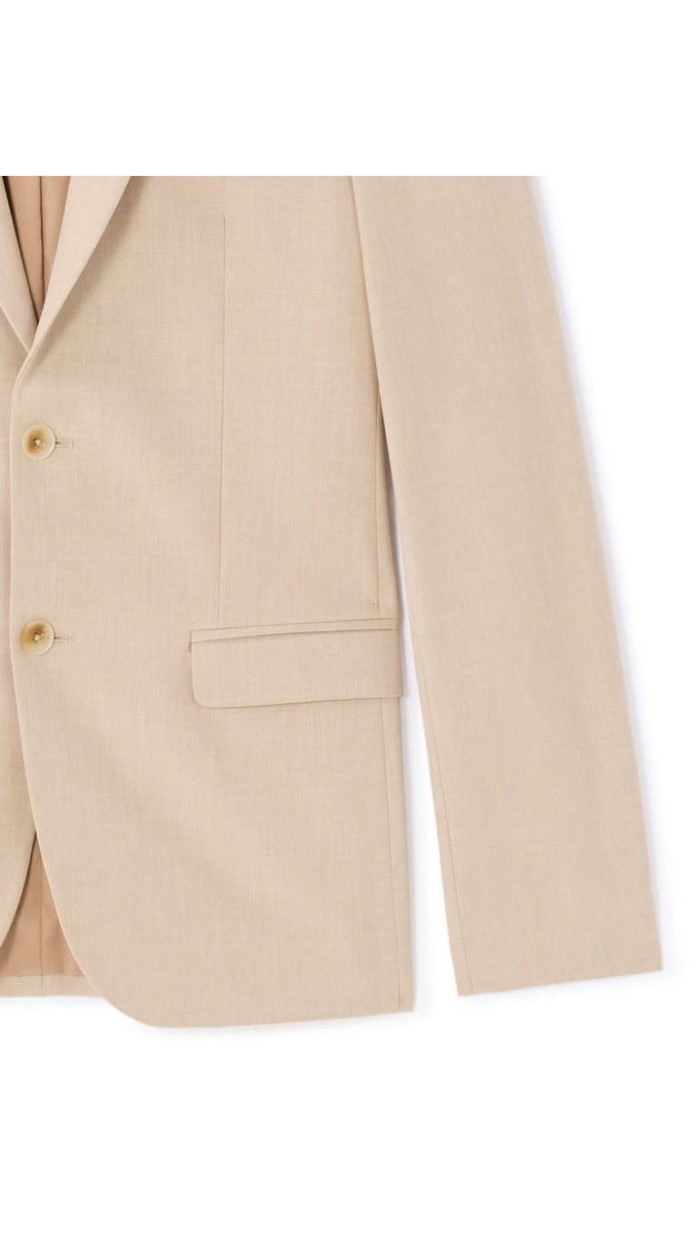 Men's Slim Fit Bi-Stretch Suit Jacket - Beige