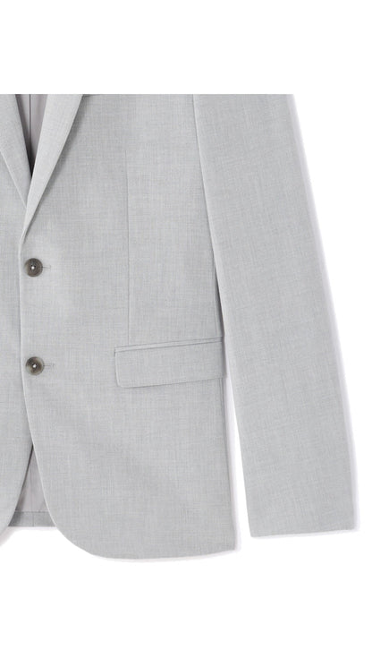 Slim Fit Bi-Stretch Suit Jacket - Light Grey