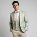 Sage Floral Shawl Lapel Tuxedo Set – Wedding and Prom
