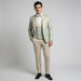 Sage Floral Shawl Lapel Tuxedo Set – Wedding and Prom