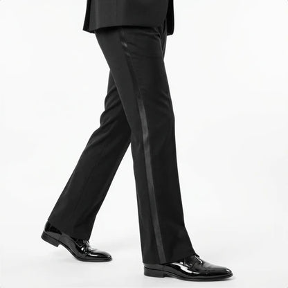 Bootcut wedding suit Black Peak Lapel Bootcut Tuxedo – Prom and Wedding