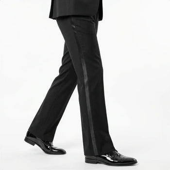 Bootcut wedding suit Black Peak Lapel Bootcut Tuxedo – Prom and Wedding