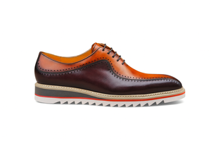 Carrucci Stylish Two-Tone Brogue Oxford