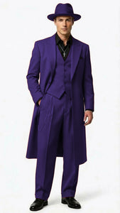 Men’s 1920s Red Zoot Suit – Long Mafia Gangster Three-Piece Vintage Outfit Zuit Pachuco Style