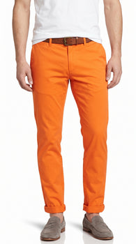 Men's Orange Dress Pants With Flat Front, Smart Casual Formal Trousers Please Select Your Men's Orange Dress Pants With Flat Front, Smart Casual Formal Trousers Please Select Your