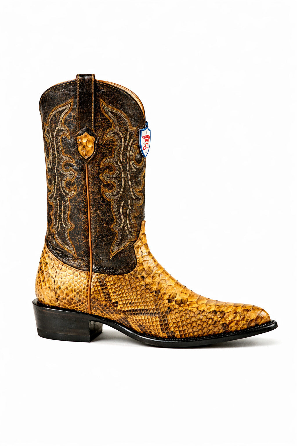 Men's Wild West Python Skin J Toe Boots 29957 - Image 2