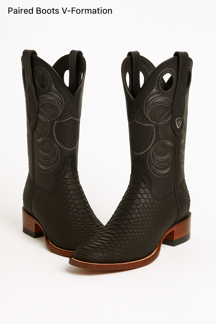Men's Wild West Python Skin Rodeo Toe Boot 2818G5705 - Image 9