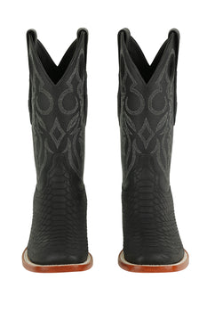 Python Snake Boots Mens Square Toe