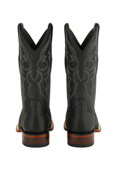 Python Snake Boots Mens Square Toe