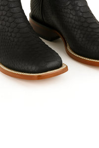 Python Snake Boots Mens Square Toe