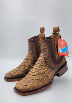 Men´s Quincy Square Toe Ankle Boots Python Print Q82B5759