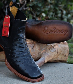 Men's Quincy Wide Square Toe Ankle Boot Q82B0305 - Image 4