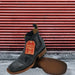 Men's Caiman Belly Print Leather Square Toe Ankle Boots