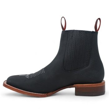 Men's Quincy Wide Square Toe Ankle Boot Q82B2705 - Image 4
