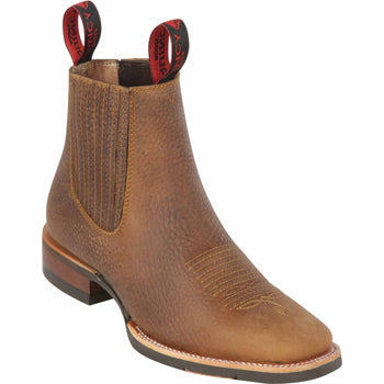 Men's Quincy Wide Square Toe Ankle Boot Q82BU2731 - Image 2