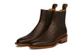 Mens Short Caiman Print Boots