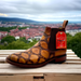 Pirarucu Print Short Cowboy Boots