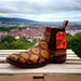 Pirarucu Print Short Cowboy Boots
