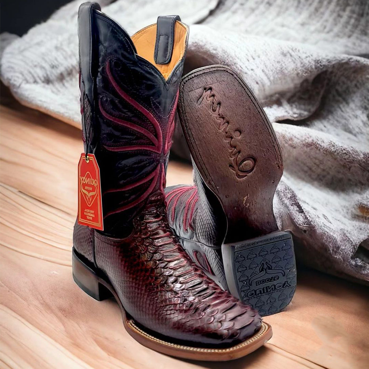 Print Python Cowboy Boots — MensUSA