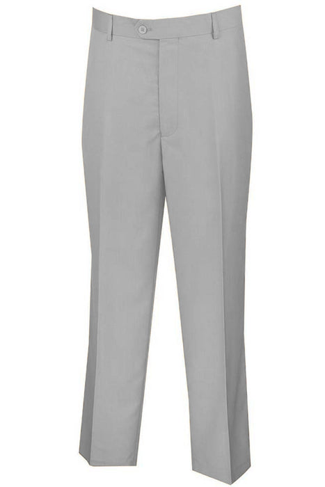 Mens Modern Fit Flat Front Dress Slacks in White