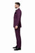 Slim Fit Double Breasted Raspberry Windowpane Formal Suit Rossi Man Milano RM1799