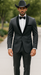 Rayon/Poly Modern Fit Suits Eleganza 2 button Blazer with Black Edge Trim Lapel Dinner Jacket suit