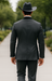 Rayon/Poly Modern Fit Suits Eleganza 2 button Blazer with Black Edge Trim Lapel Dinner Jacket suit