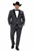 Rayon/Poly Modern Fit Suits Eleganza 2 button Blazer with Black Edge Trim Lapel Dinner Jacket suit